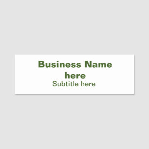 simple business add your name text q r code name tag