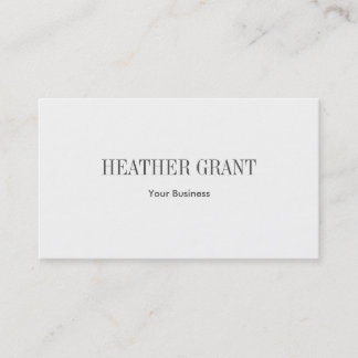 Simple Business Card