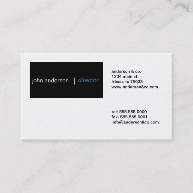 Simple Business Card (Front)