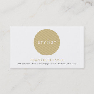 SIMPLE BUSINESS CARD :: bold spot gold