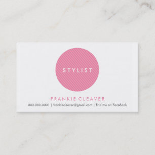 SIMPLE BUSINESS CARD :: bold spot pink