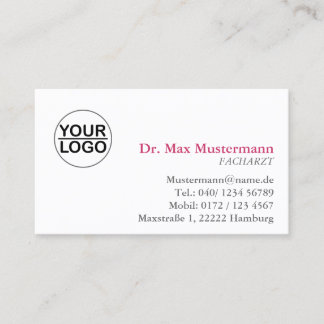 simple business card with logo