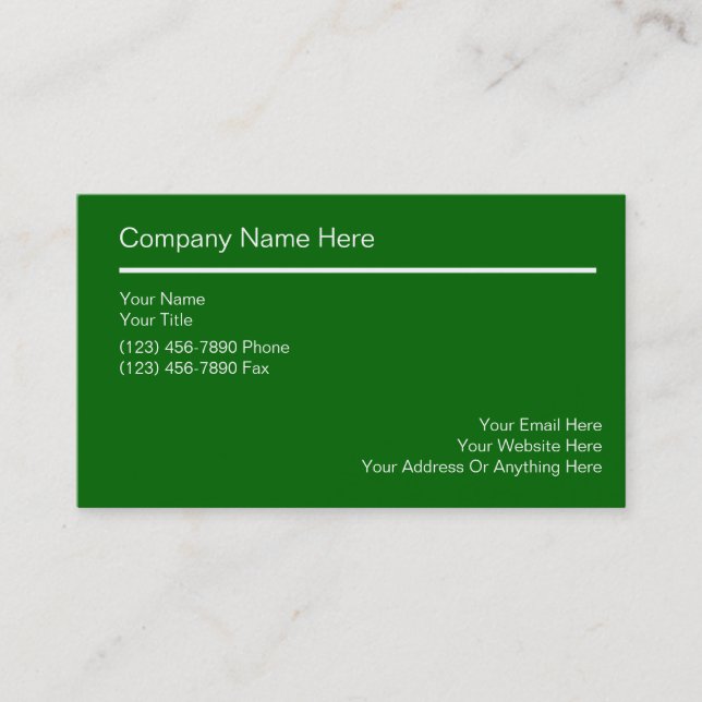 Simple Business Cards (Front)