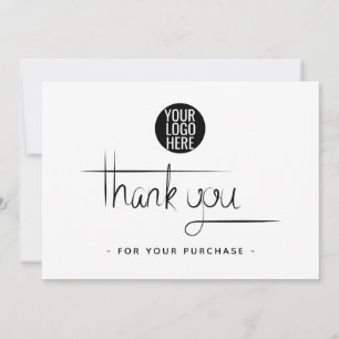 Simple Business Carte de remerciements - Ajouter u