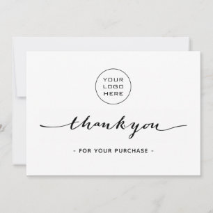 Simple Business Carte de remerciements - Ajouter u