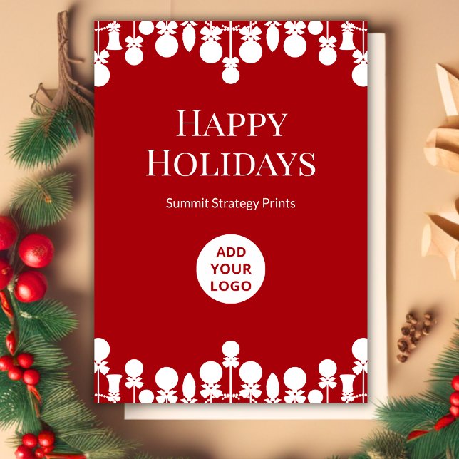 Simple Business Christmas Card | Custom Text (Creator Uploaded)