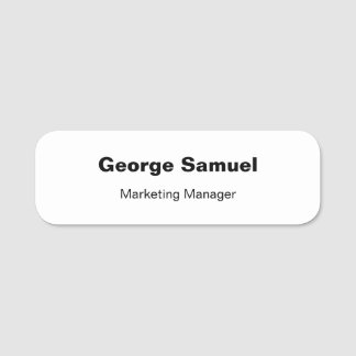 Simple Business Employee Classic Name Tag