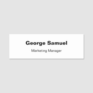 Simple Business Employee Classic Name Tag