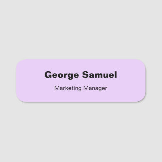 Simple Business Employee Classic Name Tag