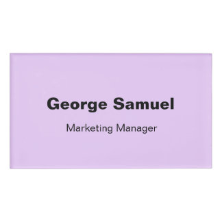 Simple Business Employee Name Tag