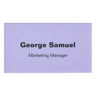 Simple Business Employee Name Tag