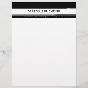 SIMPLE BUSINESS LETTERHEAD :: hi-tech zing 1L