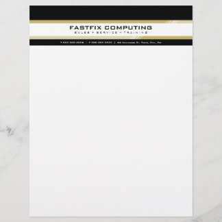 SIMPLE BUSINESS LETTERHEAD :: hi-tech zing 3