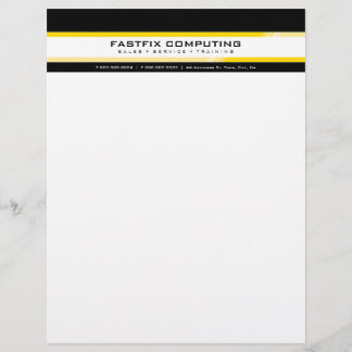 SIMPLE BUSINESS LETTERHEAD :: hi-tech zing 6
