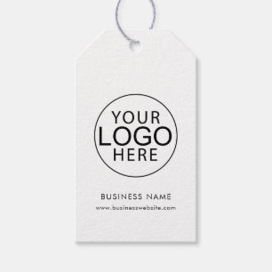 Simple Business Logo Corporate Custom Gift Tags