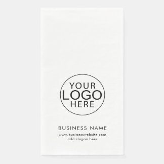 Simple Business Logo Corporate Events Swag Napkin