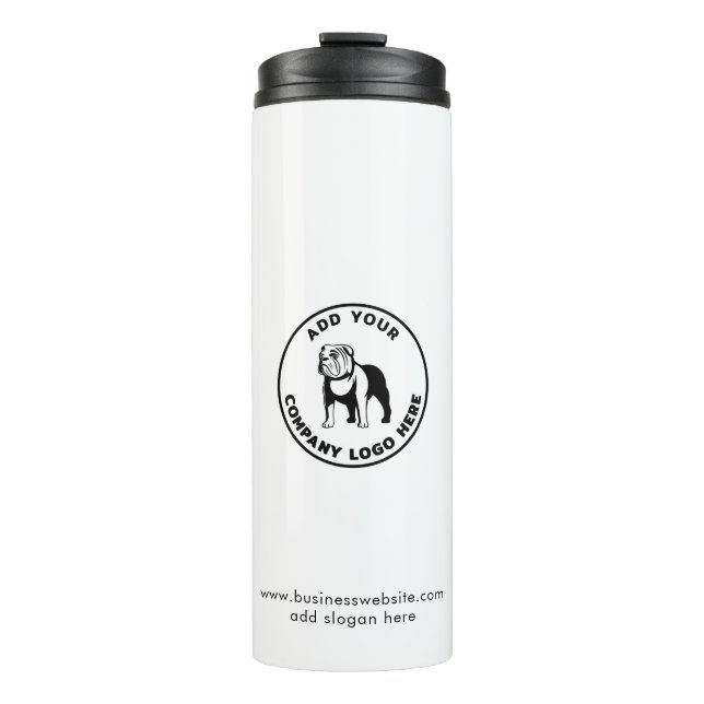 Simple Business Logo Custom Promotional Thermal Tumbler (Front)