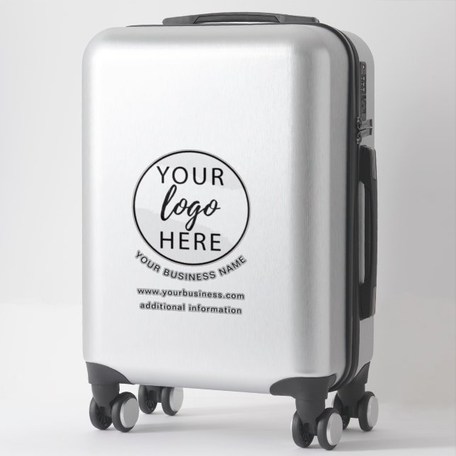 Simple business logo custom sticker (Suitcase)