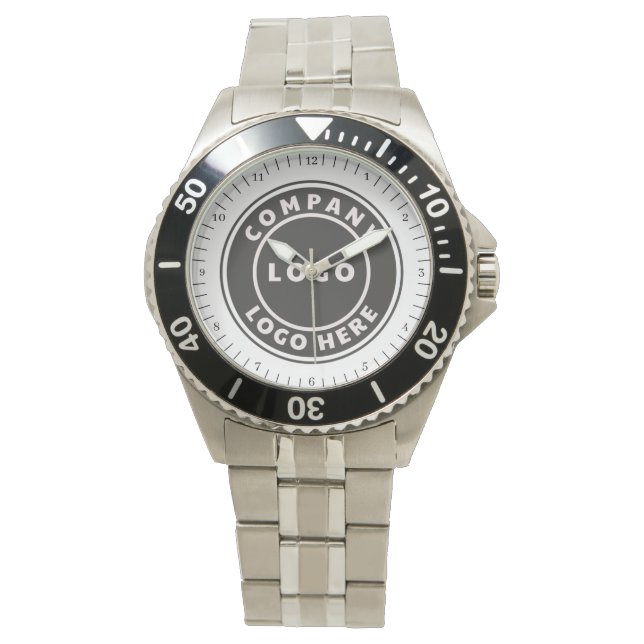 Simple Business Logo Employee Staff Swag Watch (Front)