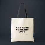 Simple Business Logo Employees Custom Tote Bag<br><div class="desc">Add your brand logo and website address to this cute hat that's perfect to passively advertise your new or established business. Perfect for trade shows or corporate events. Available in other colours. No minimum order quantity and no setup fee. Order as many or as little as you desire for your...</div>