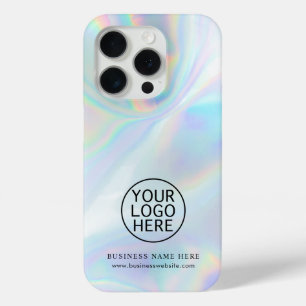 Simple Business Logo Iridescent Employees Swag iPhone 15 Pro Case