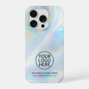 Simple Business Logo Iridescent Employees Swag iPhone 15 Pro Case