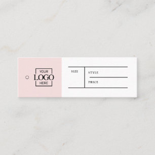 Simple Business Logo Label Clothing Price Hang Tag