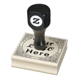 Simple Business Logo Large Rubber Stamp
