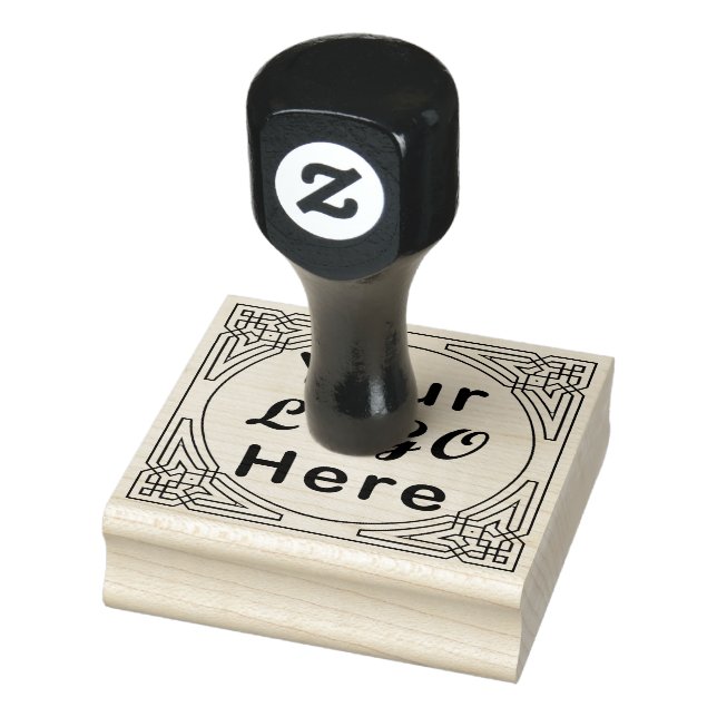 Simple Business Logo Large Rubber Stamp (Stamp)