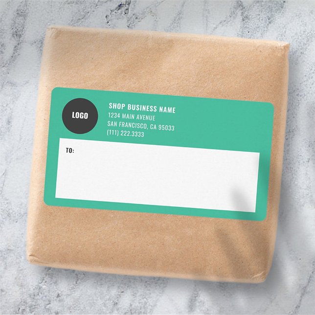 Simple Business Logo Mailing Shipping Labels (Creator Uploaded)