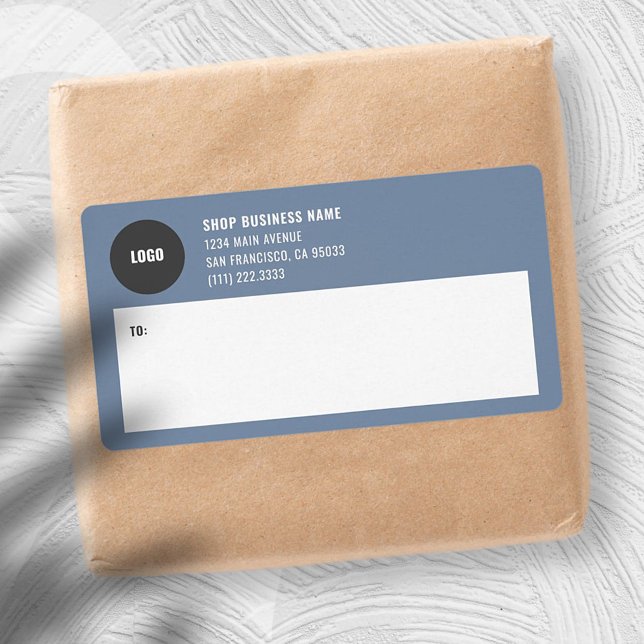 Simple Business Logo Mailing Shipping Labels (Creator Uploaded)