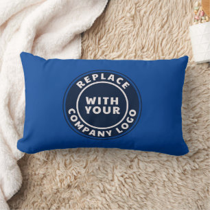 Simple Business Logo Minimalist Lumbar Pillow