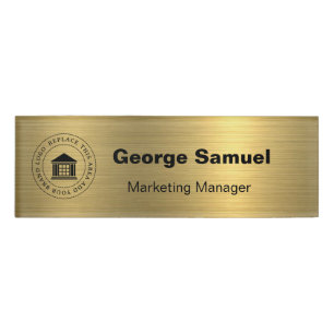 Simple Business Logo   Name   Designation Tag