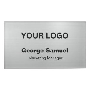 Simple Business Logo Name Designation Tag