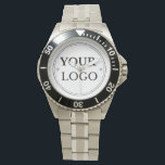 Simple Business Logo Promotional Branded Watch<br><div class="desc">Personalize this stylish watch with your professional business logo. Grow your business and add these items to your promotional materials. Simple,  minimalist and professional. Perfect as a promotional product and gift for all your clients and customers. Easy to customize. Get yours today!</div>