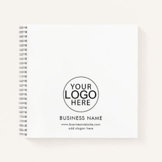 Simple Business Logo Promotional Custom Notebook