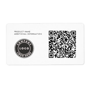 Simple Business Logo QR Code Product ID