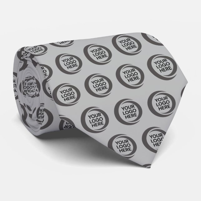 Simple Business Logo Template Grey Tie (Rolled)
