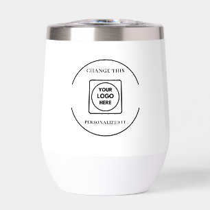 Simple Business Logo Trade Show Branding Tumbler