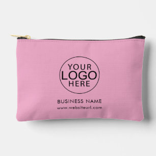 Simple Business Logo Webiste Swag Custom Accessory Pouch