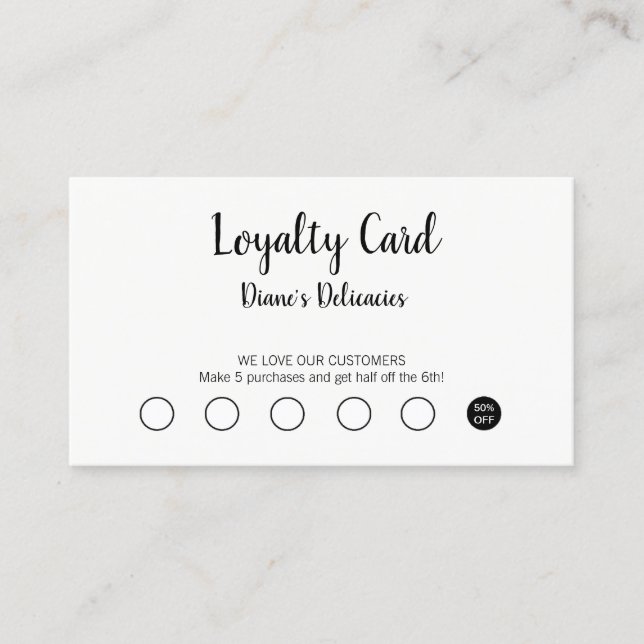 Simple Business & Loyalty Card (Front)