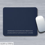 Simple Business Mousepad<br><div class="desc">Elevate your workspace with our Simple Business Mousepad. This minimalist design, featuring clean typography in a sophisticated navy blue and grey colour scheme, brings a touch of modern elegance to your desk. The absence of unnecessary elements creates a sleek and focused look, enhancing both functionality and style. Experience a comfortable...</div>