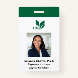 Simple Business Photo Staff ID Badge