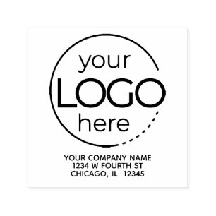 Simple Business Return Address Label Self-inking Stamp