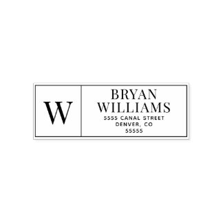 Simple Business Stamp Return Address