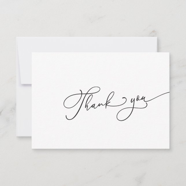 Simple Business Thank You  Card (Front)