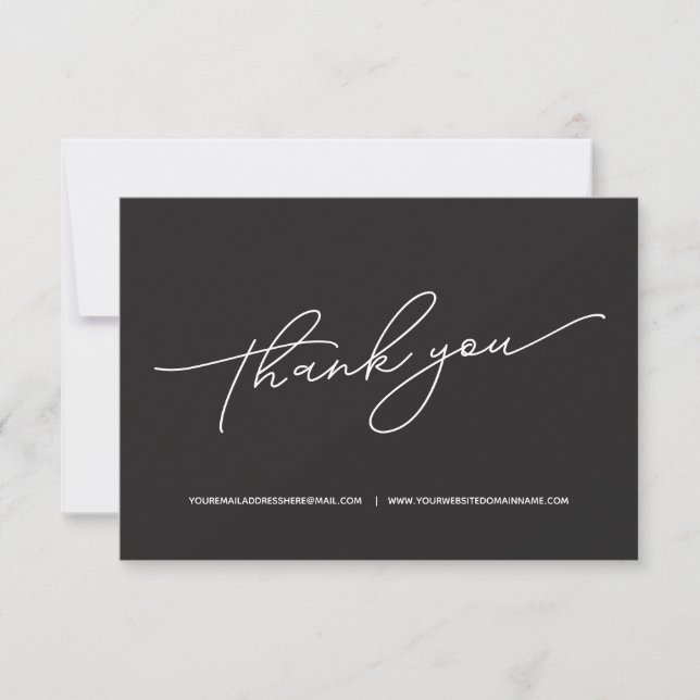 Simple Business Thank You  Card (Front)