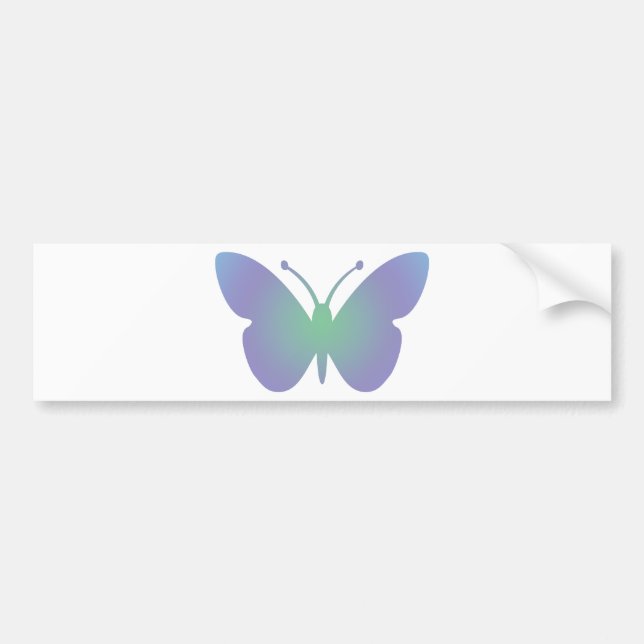 Simple Butterfly Bumper Sticker (Front)