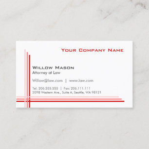 Simple cadre blanc, Carte de visite professionnel