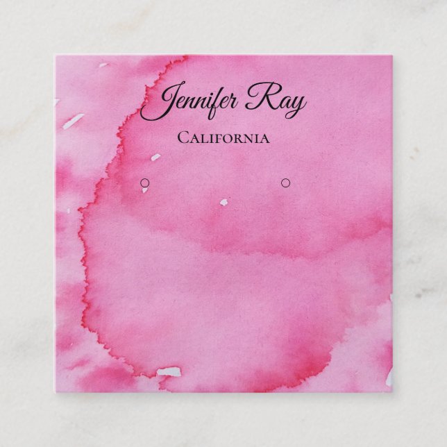 simple calligraphie noire écouteurs cartes d'affic (Devant)